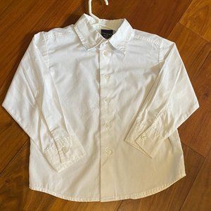 Nautica White Button-Up Dress Shirt Boys 5